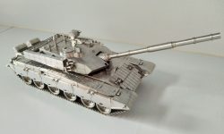 CNC machined Battle Tank Model